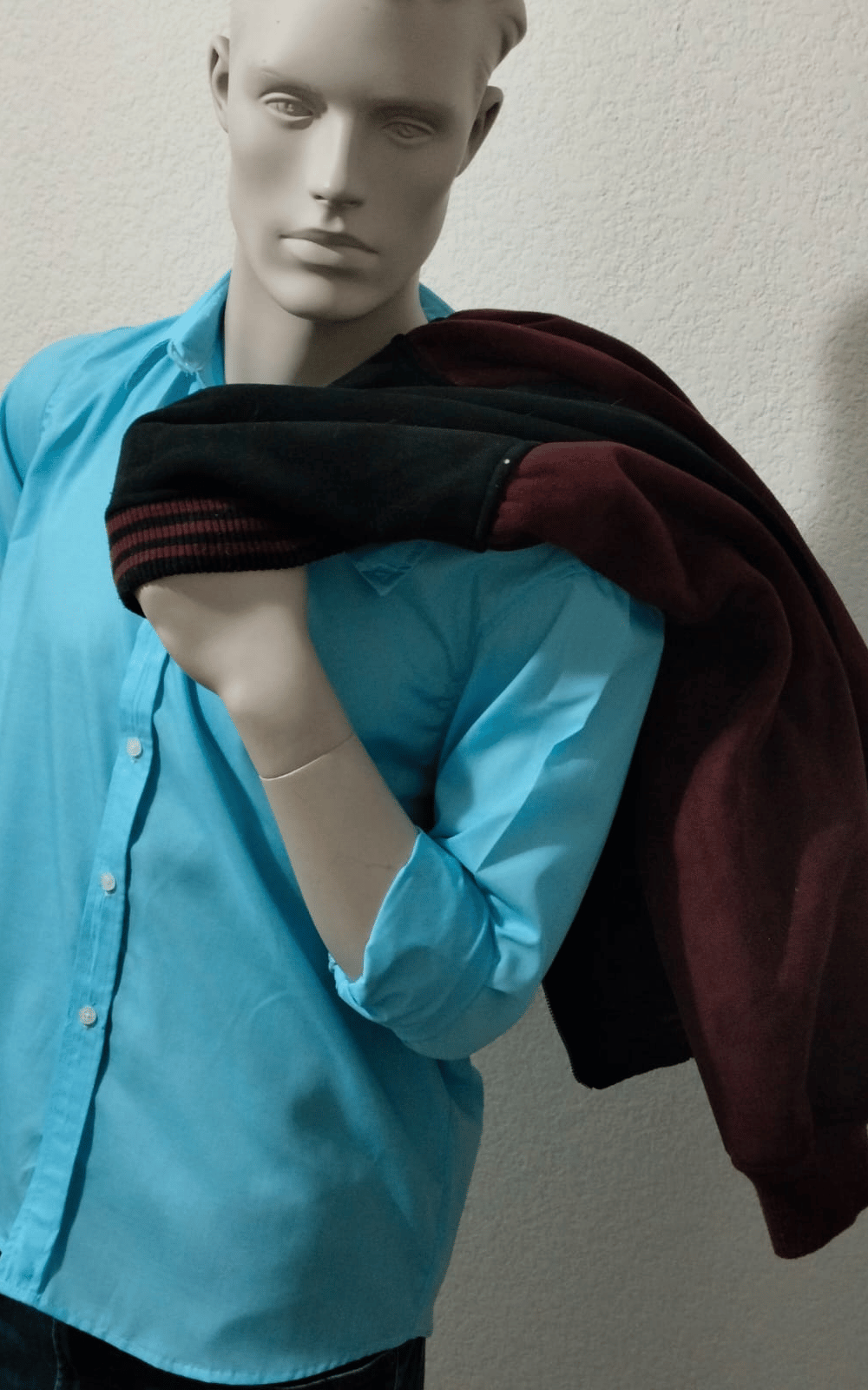 Camisa Casual Azul Claro ML - Imagen 2