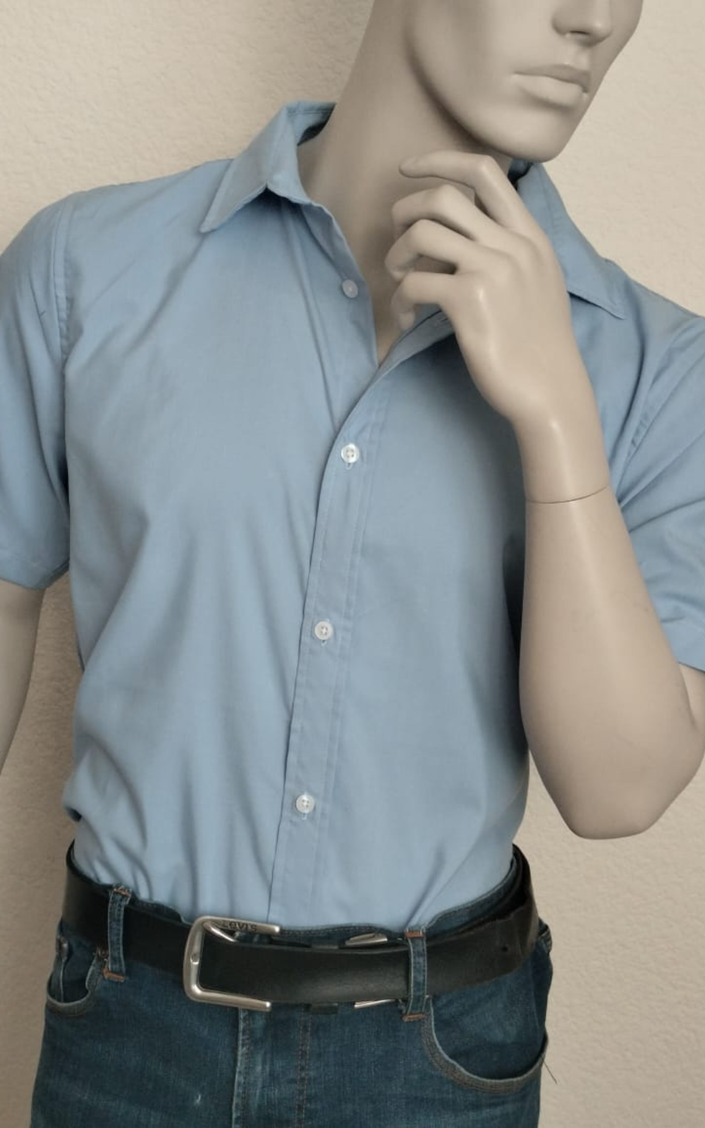 Camisa Lisa Cielo MC - Imagen 2