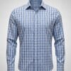 Camisa-Cuadros-Azul-Gris-ML-SS01005-Frente