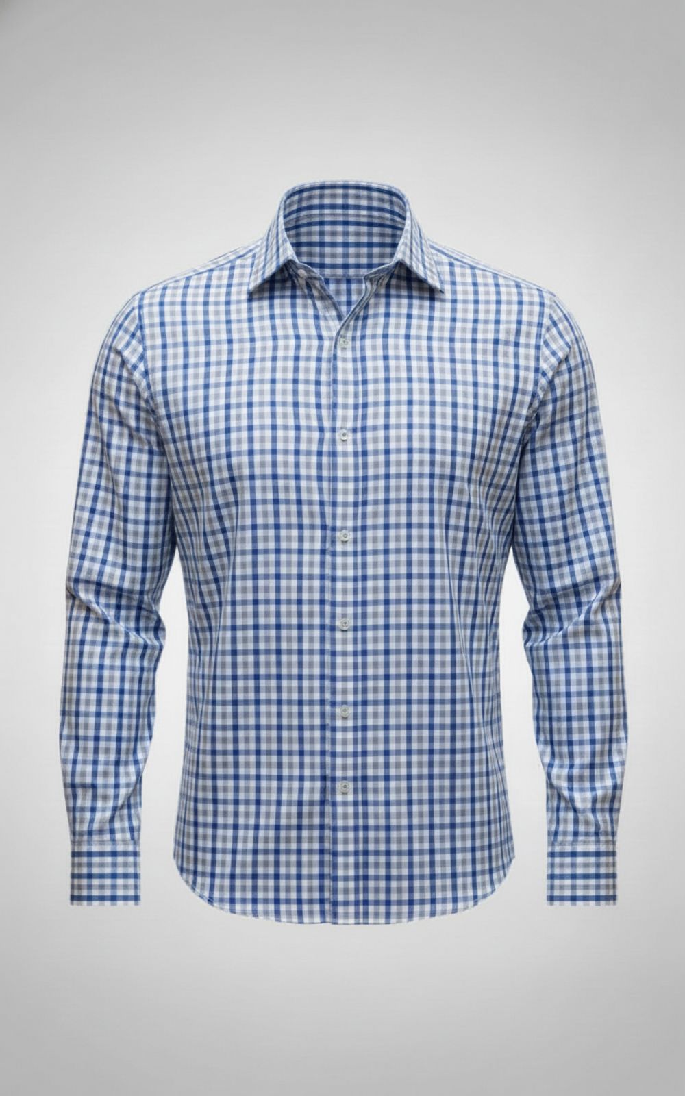 Camisa-Cuadros-Azul-Gris-ML-SS01005-Frente