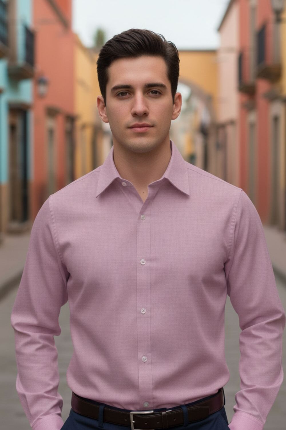 SS01006-CAMISA-LILA-ML-MODELO